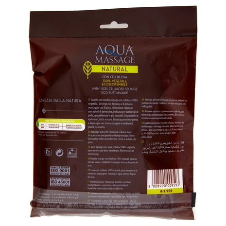 Aquamassage Natural Guanto Massaggio Delicato